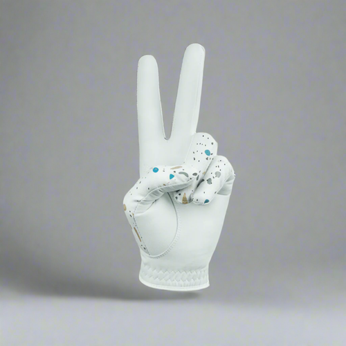 Terrazzo Golf Glove | Cabretta Leather & Colourful Prints | Motif Collection - Picture 2 of 12