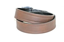 Brown Leather Core Belt Mens 32/34 Gunmetal Buckle