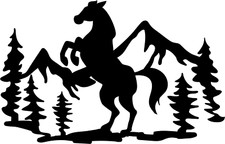 Horse Nature Vinyl Decal Sticker Car Truck RV Window Bumper Wall Laptop Tablet