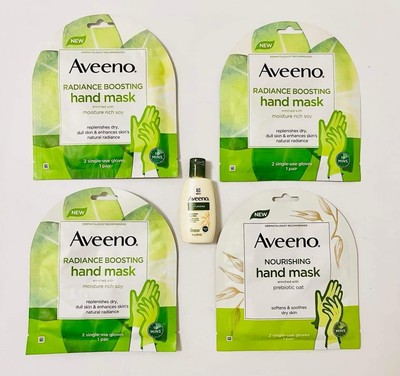 Aveeno  Sample Pack Hand mask Lotion Unopened Travel Bundle Shipping