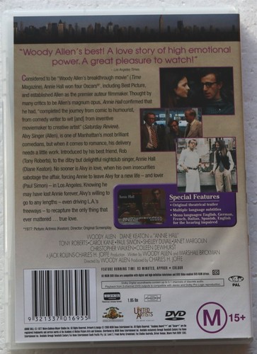 Annie Hall (DVD - Reg. 4) Woody Allen, Diane Keaton - Picture 2 of 3