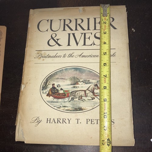 1942 1st ed. Currier And Ives Harry Peters Art Folio Book 192 Plates And 6 Repro - Picture 21 of 24