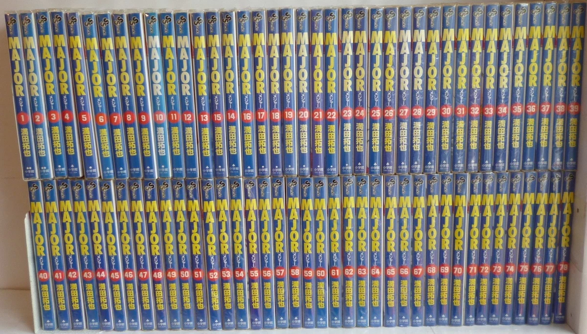 Major Dramatic Baseball Comic Japan Comics Vol.1-78 Complete Set Takuya Mitsuda