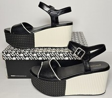 PRIMADONNA COLLECTION PLATFORM SANDALS EURO SIZE 37 BLACK NEW PD0584 00213 ECP