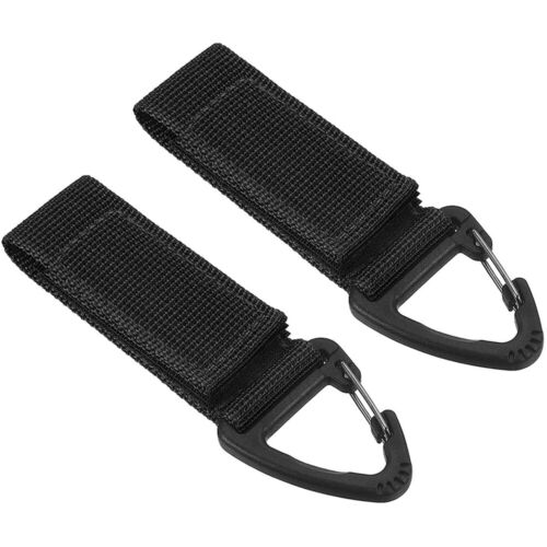 2Pack Tactical Belt Keeper Key Chain Strap Hanging Gear Buckle Key Chain Hook US - Afbeelding 1 van 15