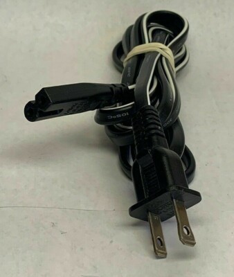 I-SHENG E55943: 2-Prong Power Cord SP-12N 7A 125V, I8-033 - Black
