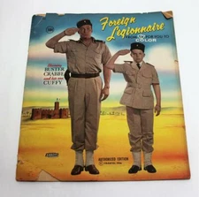 1956 Foreign Legionnaire Coloring Color Book Starring Buster Crabbe #1316