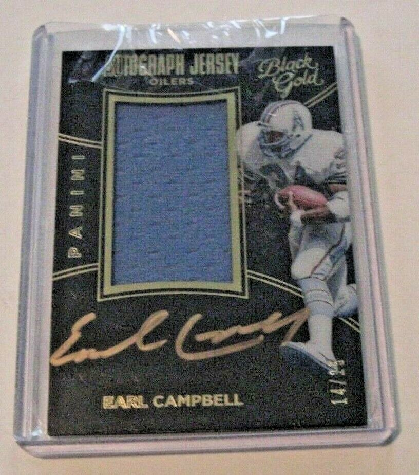 Full Size Football Earl Campbell Signed Houston Oilers Football