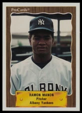 1990 ProCards Ramon Manon Albany-Colonie Yankees