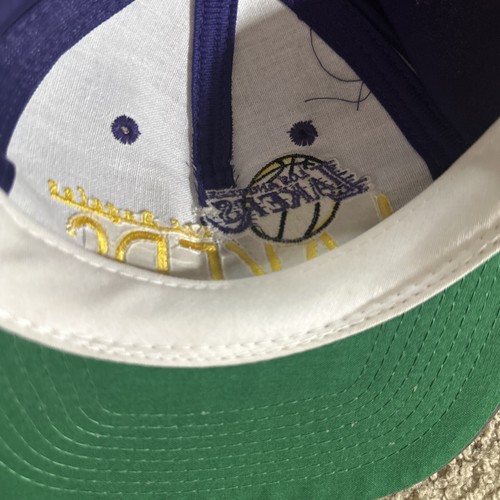 Vtg L.A. Lakers Hat Cap Men Purple The Game L.E. 449 Of 2000 Collectors Series - Picture 9 of 11