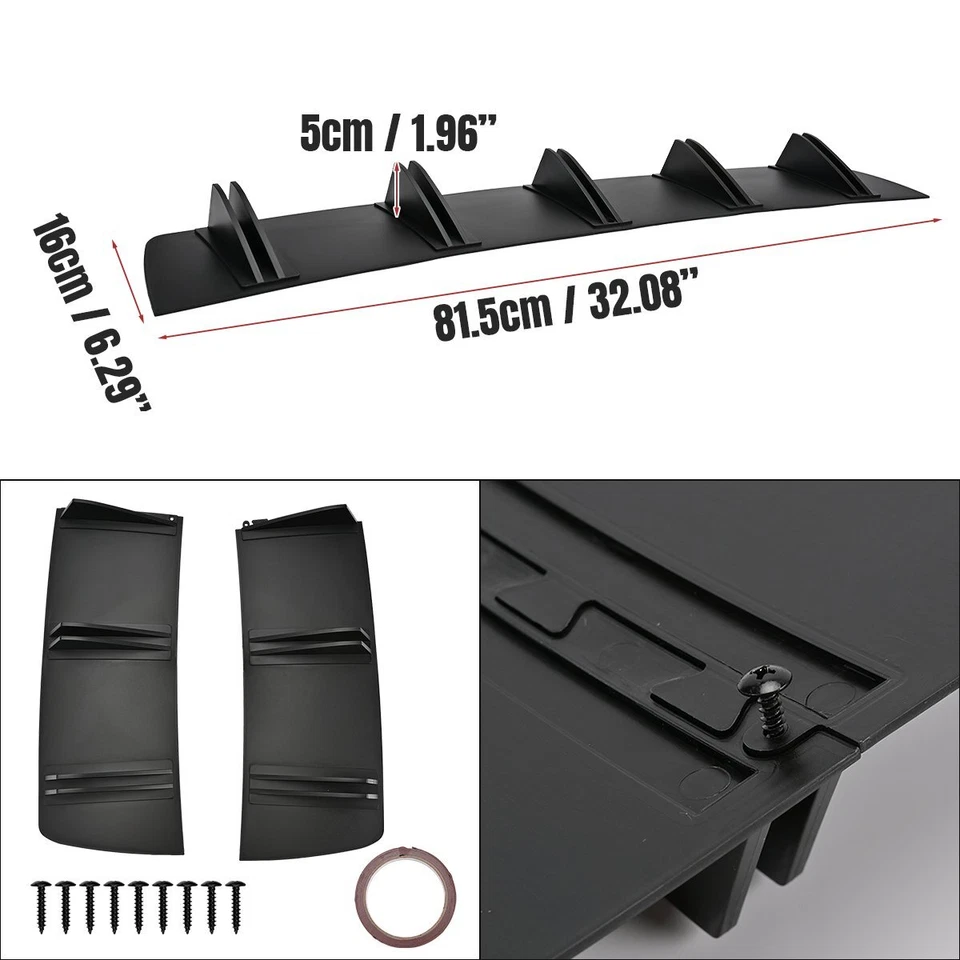 For Toyota Celica GT GTS ST Rear Bumper Spolier Diffuser 10-Fins Splitter Lip Foto 2 de 4