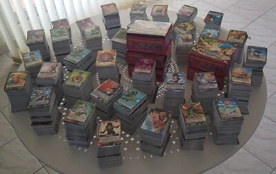 Lot 1000 cartes Anglaises non brillantes co, unco, rare sans double dragon ball - Photo 1/3