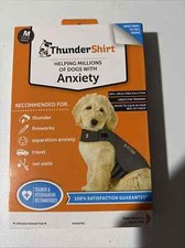 NIB THUNDERSHIRT Medium 26-40 lbs Dog Anxiety Jacket Gray