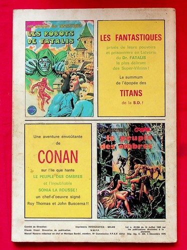 Strange N° 84 -1976- Lug - Captain Marvel - Daredevil - Iron Man - L'Araignée - Imagen 2 de 3