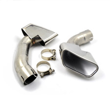 Car Stainless Steel Exhaust Tip Square Muffler Pipe For BMW X5 F15 28i 2014-2017