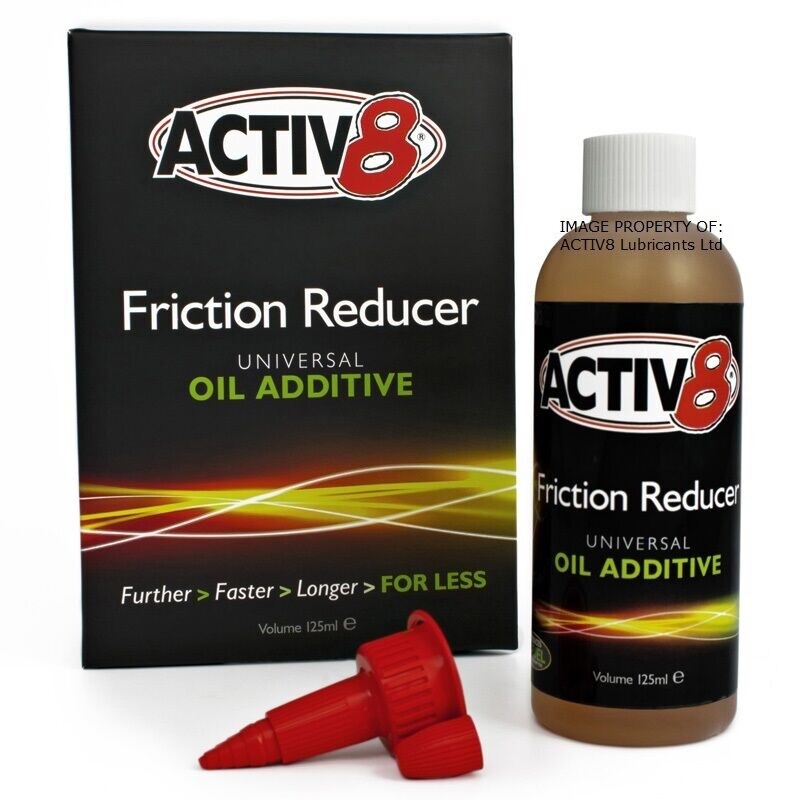 125ml ACTIV8 Oil Additive - Engine  Gearbox Yamaha Honda Suzuki Kawasaki lexmoto