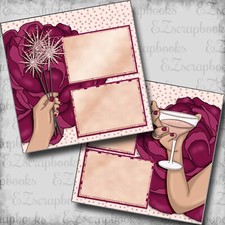 Sparkling New Year - 2 Premade Scrapbook Pages - EZ Layout 5770