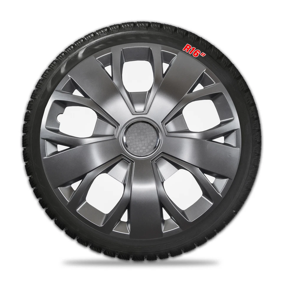 4X Copricerchi 16" Argento Per Fiat Ducato Dal 2014 Remplacement D'Origine - Immagine 3 di 4