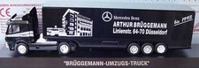 1:87 Mercedes-Benz Sk Case Tractor Br�ggemann-umzugs-truck D�sseldorf Herpa