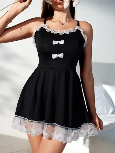 Sexy französisches Dienstmädchen Maid Kostüm Cosplay sexy Dienstmädchen Kleid Dessous Outfit für Frauen - Bild 59 von 78
