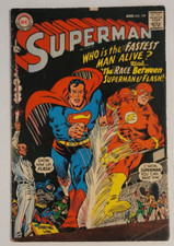 Superman #199 Race Between Superman and Flash DC Comics 1967