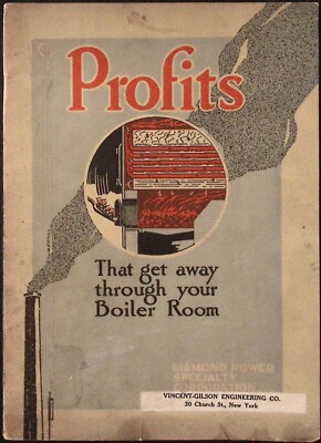1922 Diamond Power Specialty Co Finding Profits in the Boiler Room Booklet
