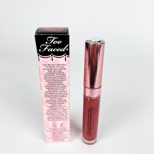 New Too Faced Glamour Gloss Volumizing Lip Gloss Plump “Erotic” NIB Rare - 第 6/9 張圖片