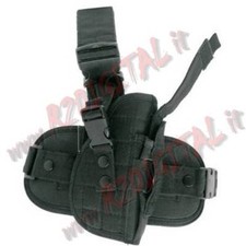 FONDINA COSCIALE NERA ROYAL UNIVERSALE CON PORTA CARICATORE COSCIA PER PISTOLA 