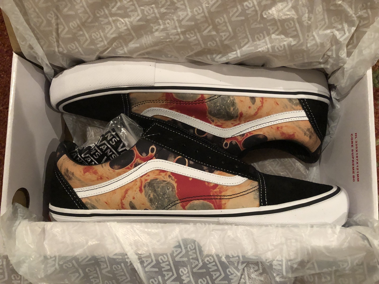 supreme x vans blood and sperm