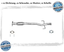 Hosenrohr Hyundai Getz 1.1 46KW Auspuff Flexrohr Abgasrohr Dichtung Schelle