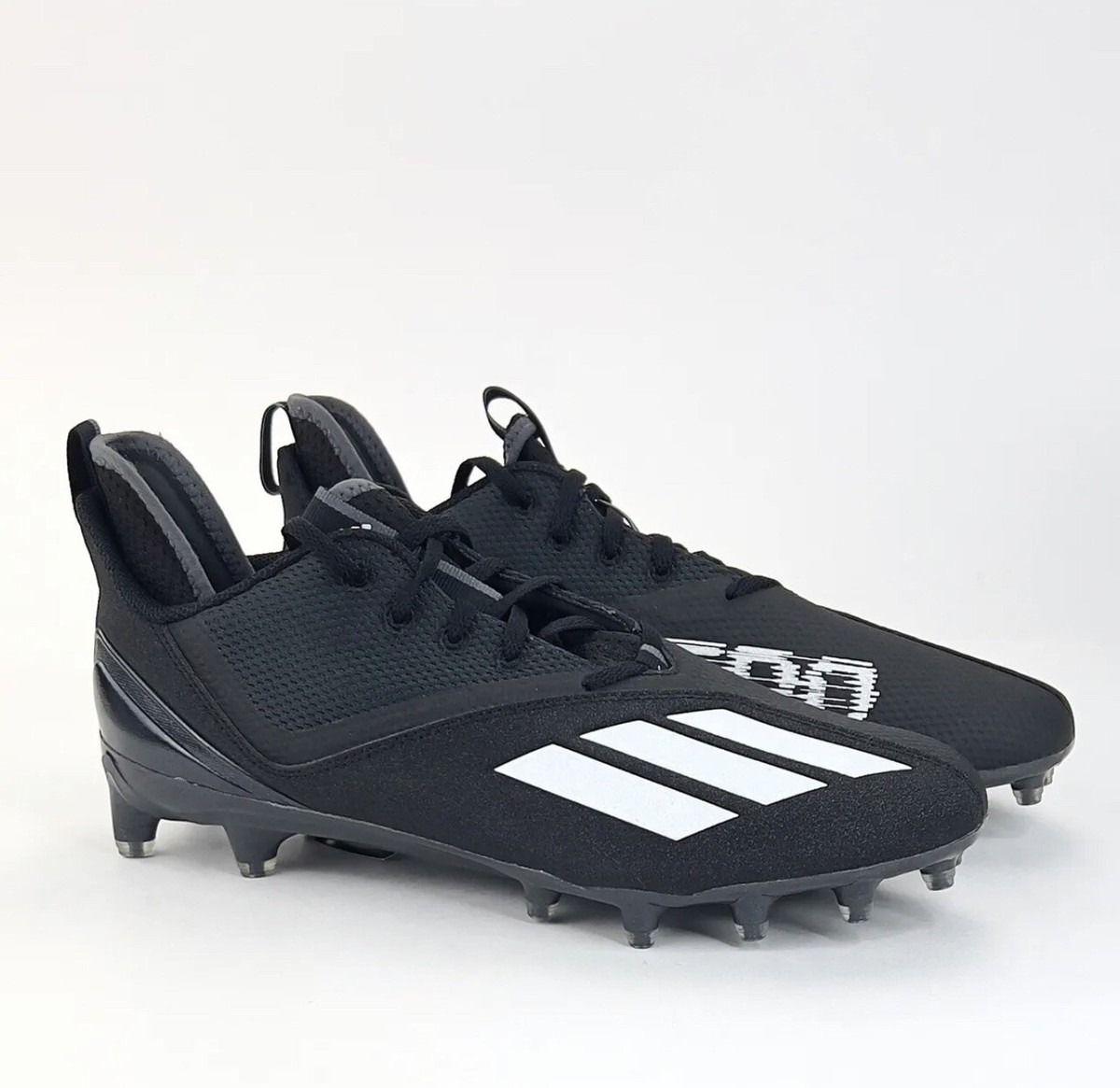 Adidas Men's Adizero Scorch Football Cleats Black White Size