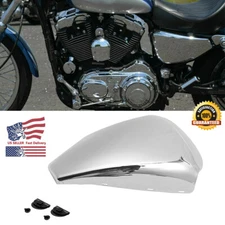 Chrome Steel Left Side BATTERY COVER For 2004-2013 Harley Sportster 1200 883 RM3