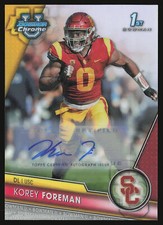2023 Bowman University Chrome #190 Korey Foreman Refractor AU,/499