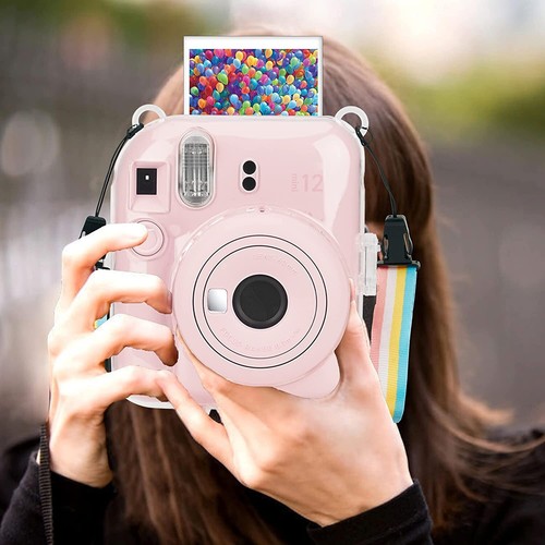 Fujifilm Instax Mini 12 Protective Case with Photo Storing Box Crystal Hard PVC - Picture 5 of 6
