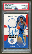 Tre Mann Signed 2021-22 Panini Hoops Rise N Shine Memorabilia Card #RS-TMN (PSA)