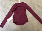 NWT Lululemon Hold Tight Long-Sleeve Shirt Garnet Size 4 — photo 3