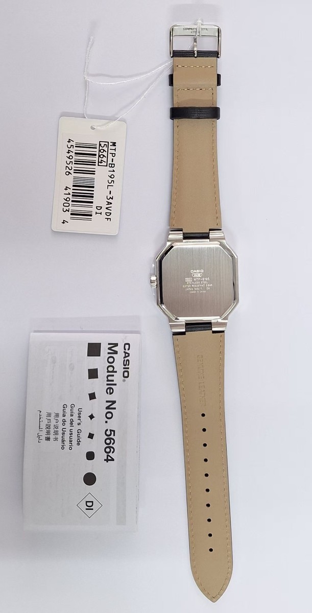 CASIO MTP‑B195 Series MTP-B195L-3AV Green Dial Analog 38 mm New