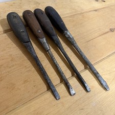 Antique Screwdriver Lot Perfect Handle Style 4 Pieces
