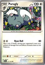 Carta Pokemon Purugly 117/142 Corona Stellare Comune Giocata Leggermente TCG Singola