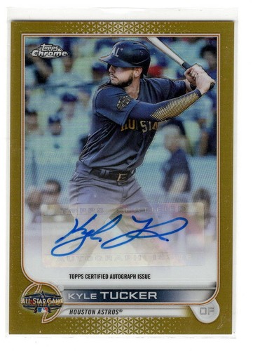 2022  Topps Chrome Update Gold Refractor Auto Kyle Tucker #/50 SP | LA Dodgers