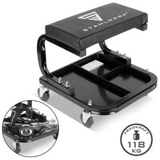 STAHLWERK Mobiler Werkstatthocker 118 kg Werkstattsitz Werkstattstuhl 