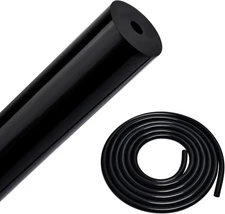 7/64 Inch ID Silicone Vacuum Tubing 50 Feet Black, High Temp 428°C for Automotiv