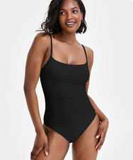La Blanca Lingerie One Piece Swimsuit Black Size 10 6617