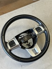  11-14 Dodge Challenger Steering Wheel With Paddles Black Leather Oem