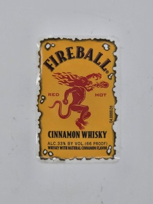 (10)Fireball Logo Stickers Waterproof Vinyl Decal Die-Cut Laptop 1.25'' W X 1.75H