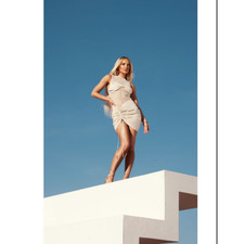 Pretty Little Thing Sheer Panel Ruched Bodycon Dress, SZ US 12, NWT