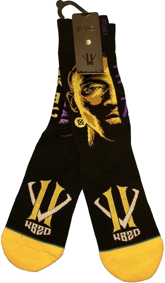 Kobe Faces Stance 545 KB20 Final Season 2016 Men’s L (9-12) 🏀 Socks M545B16KFA - Image 2 of 4