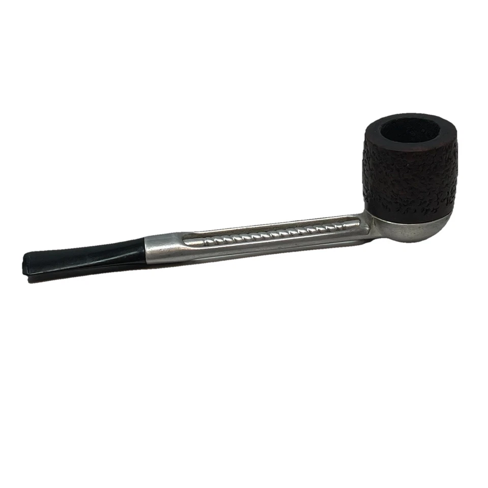 Vintage Falcon Straight Stem Pipe Interchangeable w/ 4 Briar Wood Bowls Aluminum - Image 4 of 4