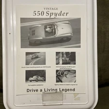 Beck Porsche 550 Spyder Original Car Sales Brochure Single 2 sided sheet version