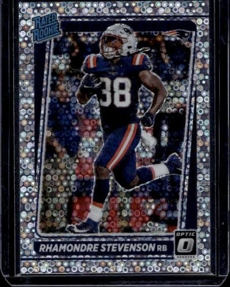 2021 Donruss Optic #237 Rhamondre Stevenson Silver Circles #/125